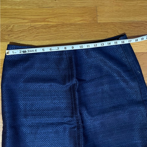 Prada 100% Silk Blue Woven Skirt - Picture 6 of 8